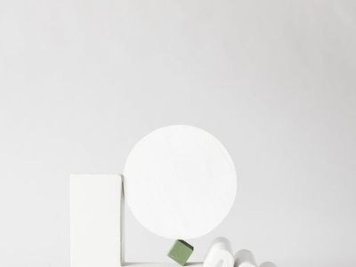 Abstract composition with rectangles representing structured office environment