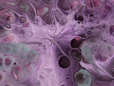 Soft waves of violet color representing gentle aging process